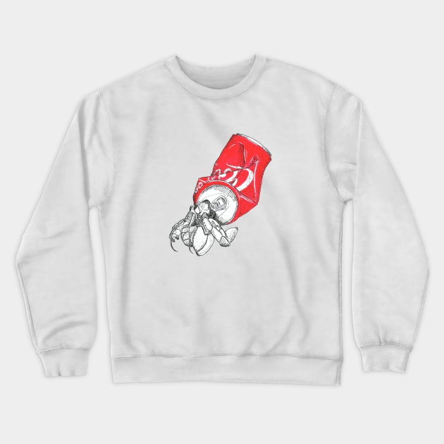 Hermite-Crab cola Crewneck Sweatshirt by Créa'RiBo